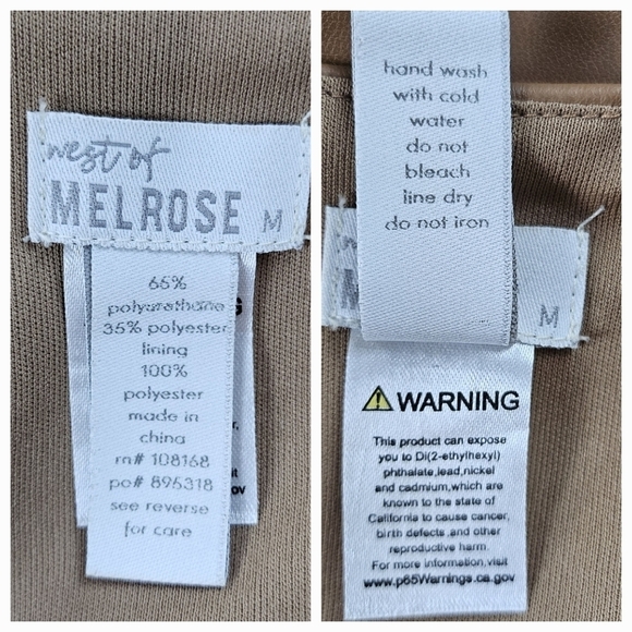 Tilly's West of Melrose Vegan Leather Crop Top - Picture 9 of 9